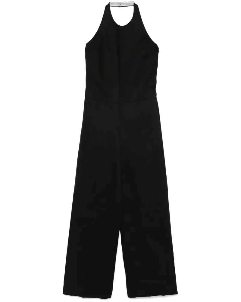 Twin-Set Neckholder-Jumpsuit - Schwarz Schwarz