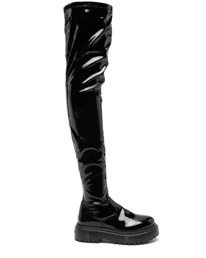 Le Silla Ranger Overknee-Stiefel 50mm Schwarz