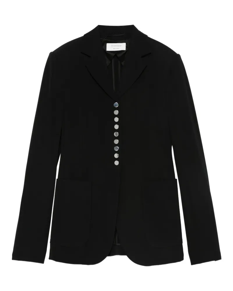 SPORTMAX Geknöpfte Jacke - Schwarz Schwarz
