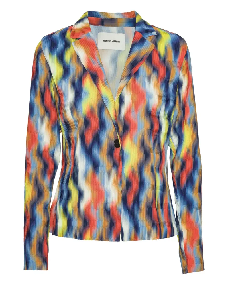 Henrik Vibskov Jacke mit grafischem Print - Blau Blau