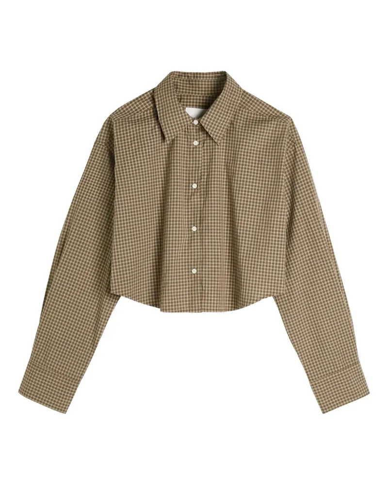 Citizens of humanity Kariertes Ana Cropped-Hemd - Braun Braun