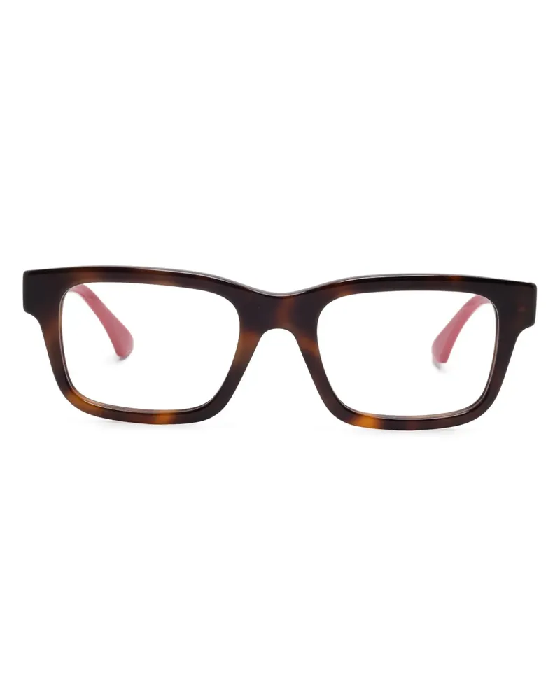 Gucci Brille mit eckigem Gestell - Braun Braun