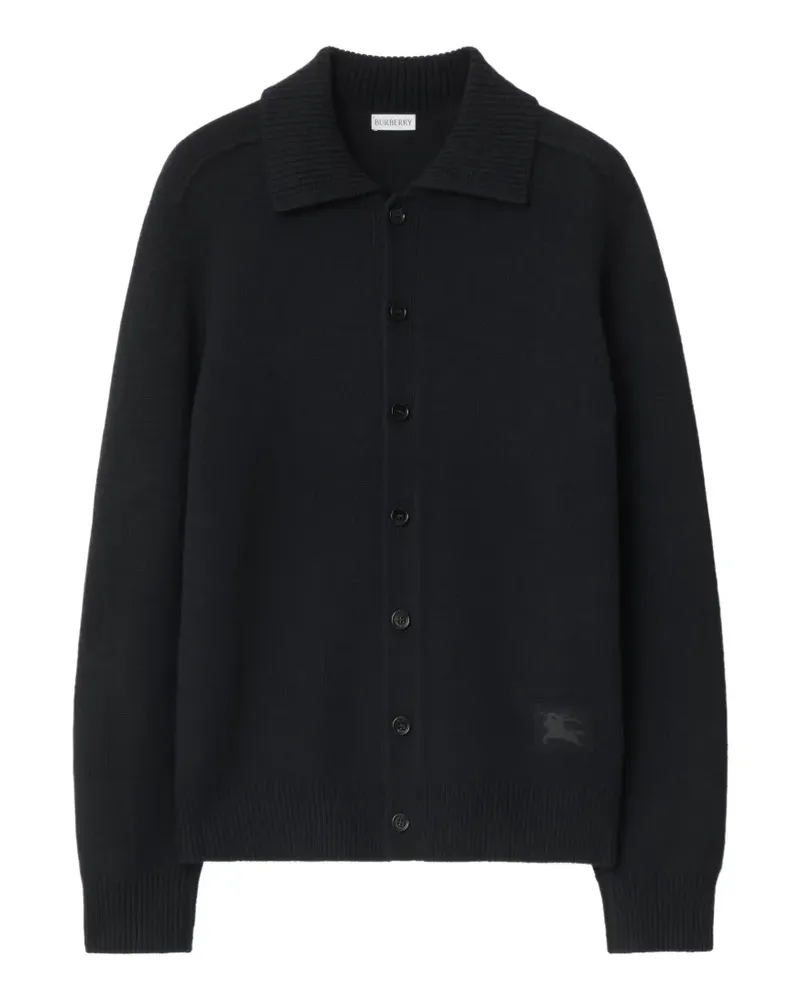 Burberry collared cardigan - Schwarz Schwarz
