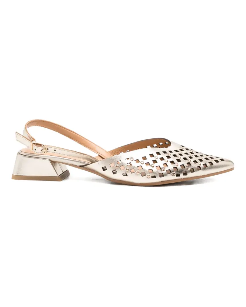Gioseppo Lagos perforated leather pumps - Gold Gold