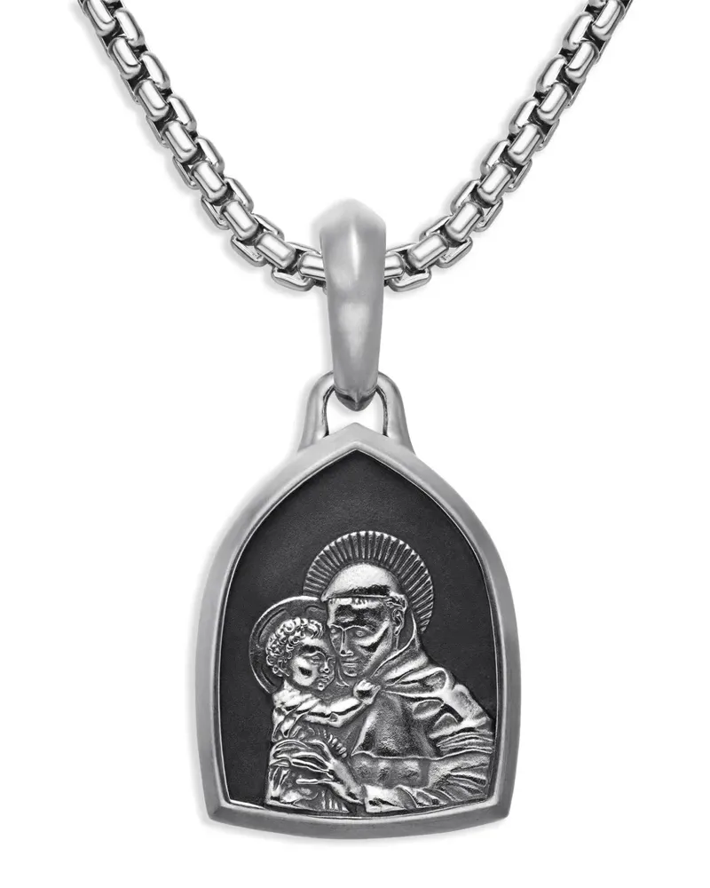 David Yurman St. Anthony Sterlingsilber-Amulett (21,8mm Silber