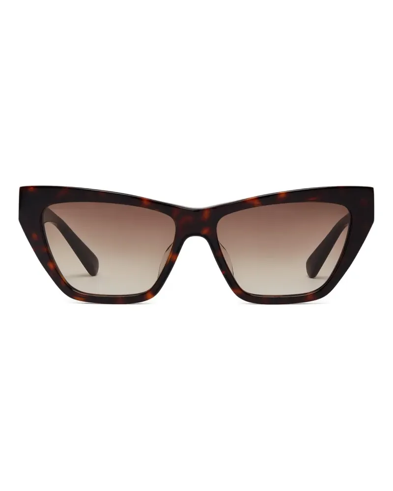 Stella McCartney Exaggerated Sonnenbrille in Schildpattoptik - Braun Braun