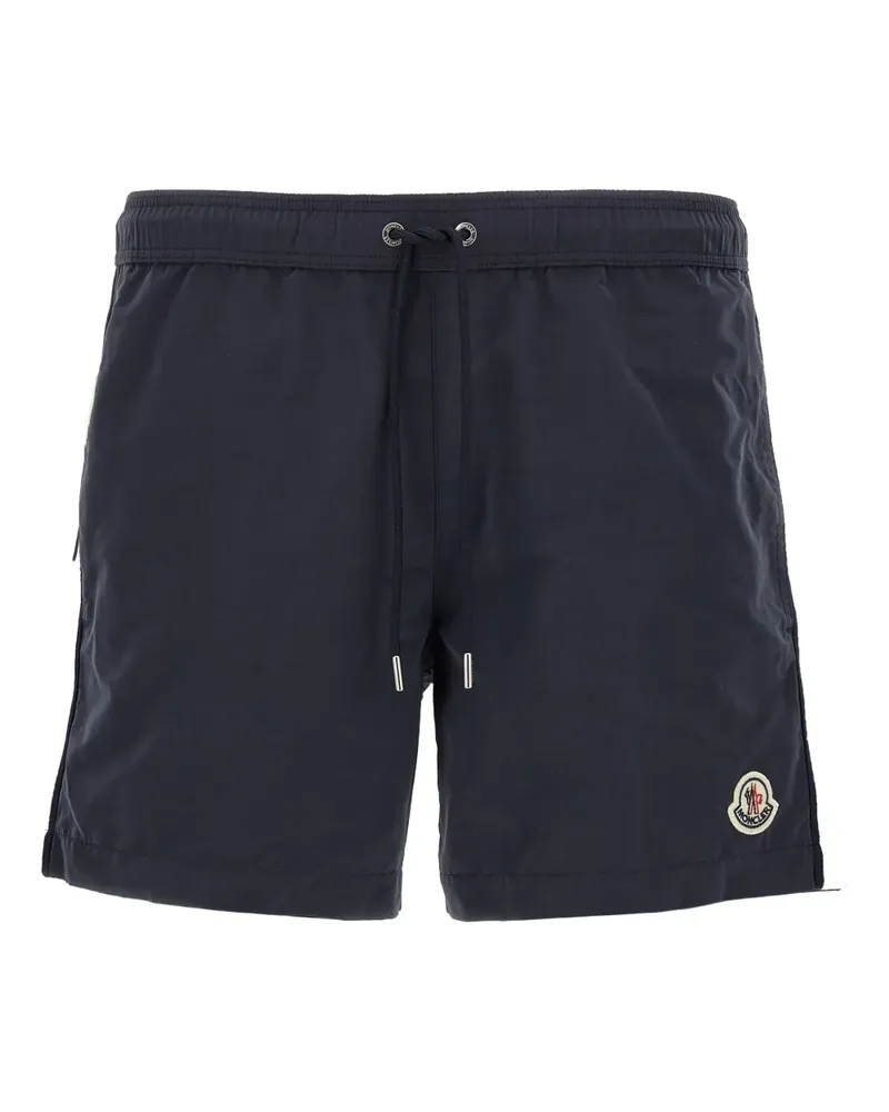 Moncler Badeshorts mit gehäkelten Einsätzen - Blau Blau