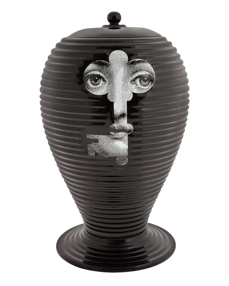 Fornasetti Bitossi Ceramiche' Gefäß - Schwarz Schwarz
