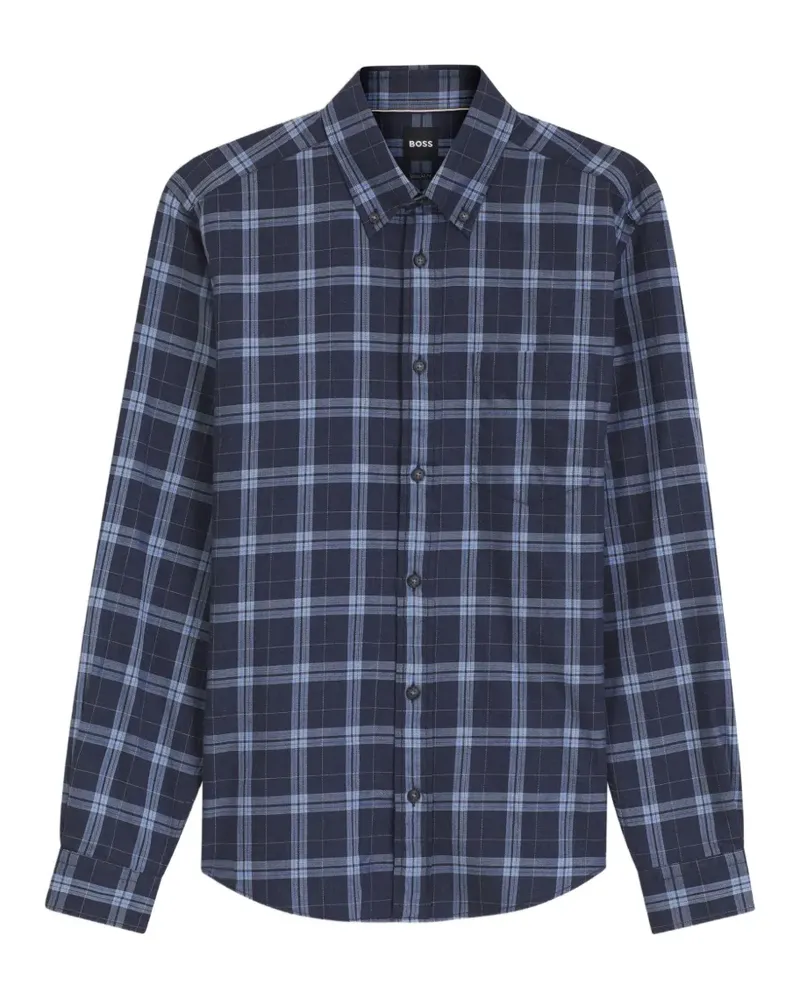 HUGO BOSS Kariertes Hemd - Blau Blau