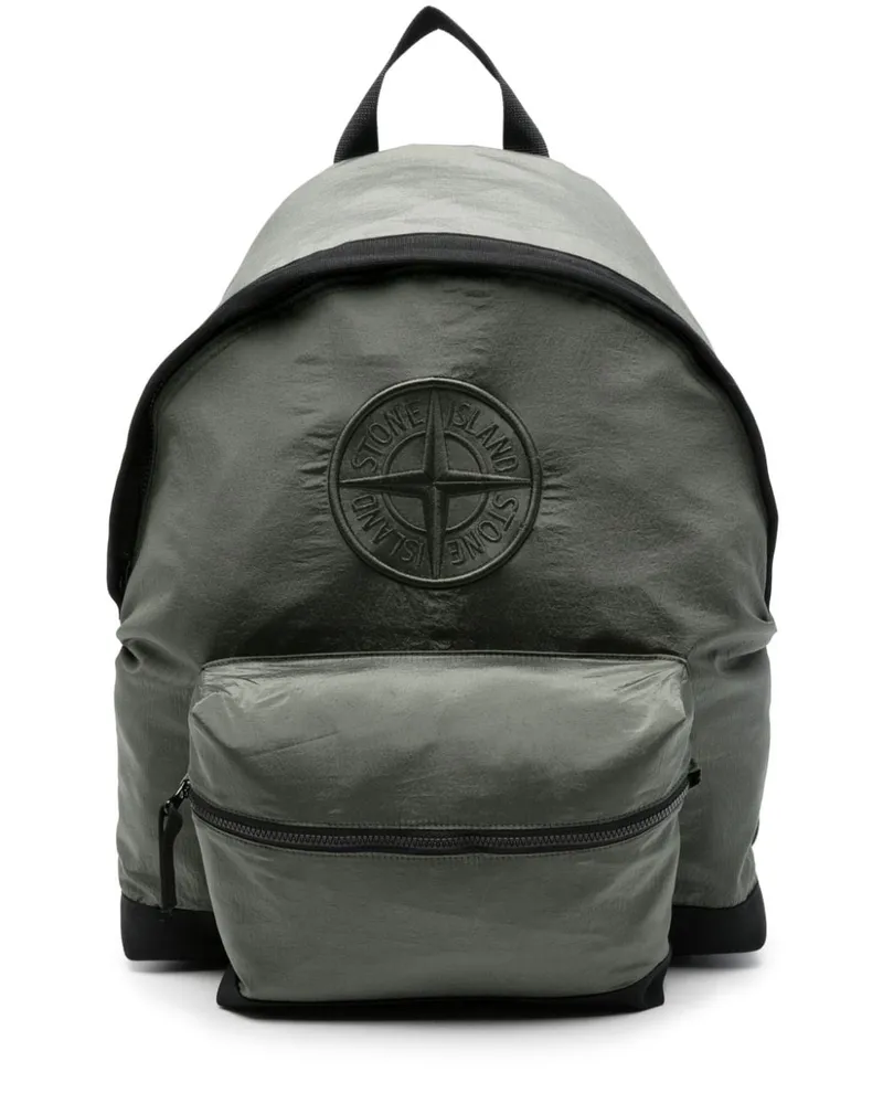 Stone Island Rucksack mit Kompass-Motiv Grün