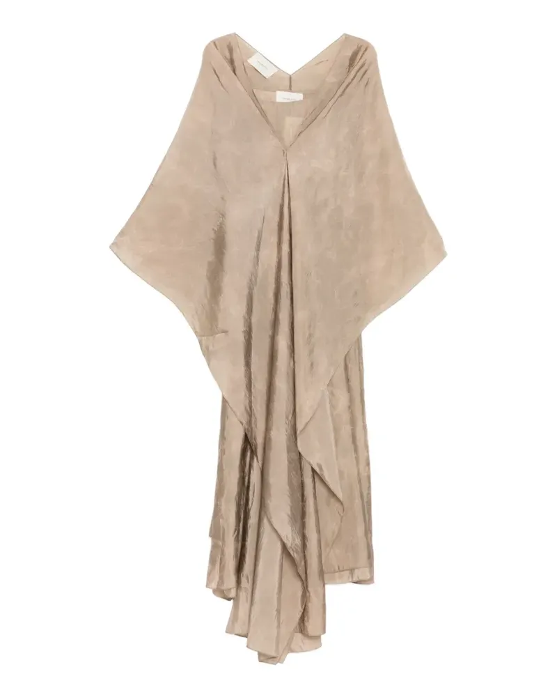 SHATHA ESSA Drapiertes Maxikleid - Nude Nude
