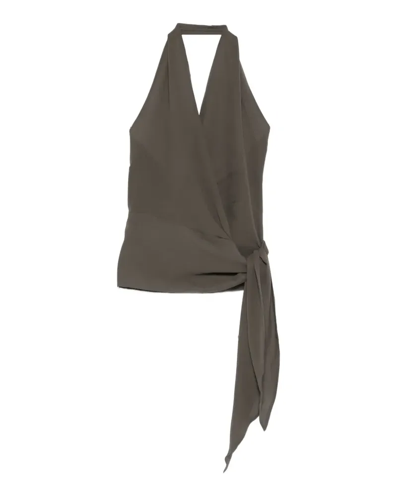 Cortana tie-detail blouse - Grau Grau