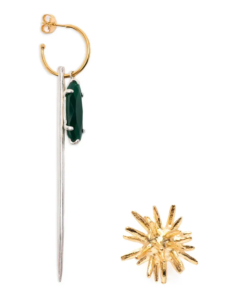 Wouters & Hendrix agate-embellishment earrings - Gold Gold