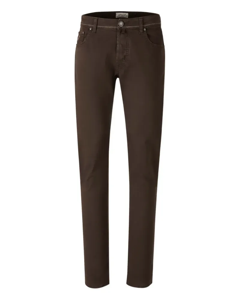 Jacob Cohën Jeans mit Logo-Patch - Braun Braun