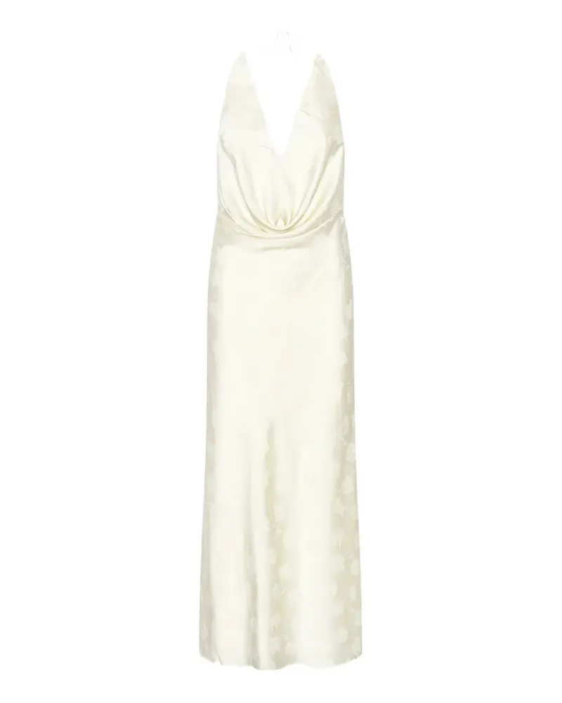 ROTATE Birger Christensen Neckholder-Abendkleid aus Satin - Nude Nude