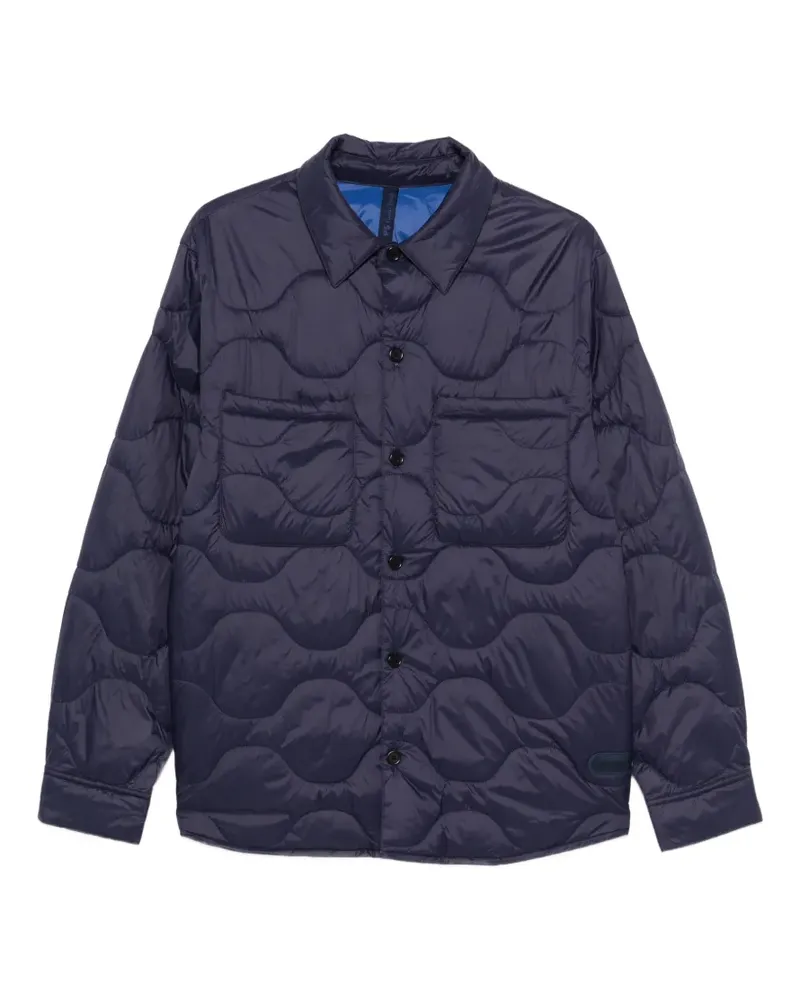Paul Smith quilted packable buttoned jacket - Blau Blau