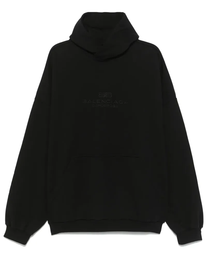 Balenciaga Garderobe Hoodie - Schwarz Schwarz