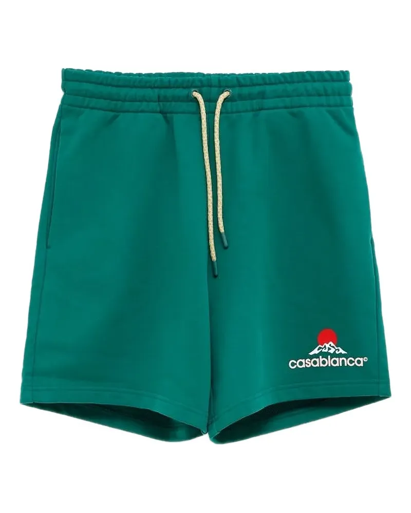 Casablanca Paris Shorts mit Kordelzug - Grün Grün