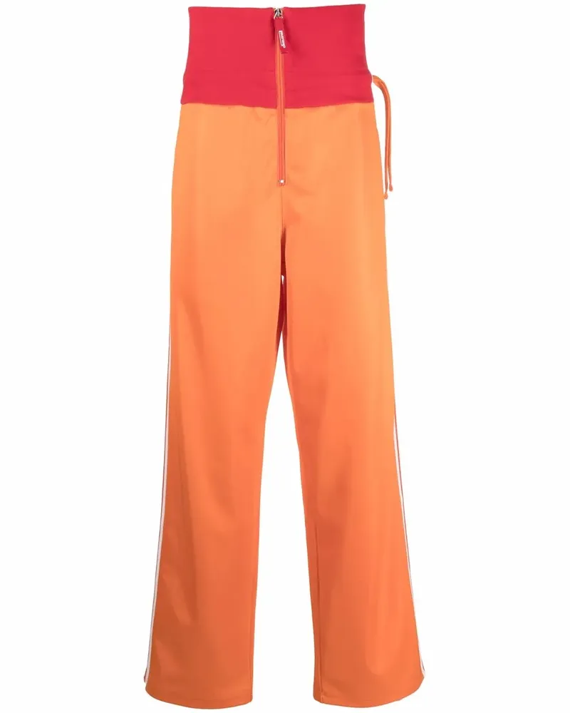 Diesel Gerade High-Waist-Jogginghose - Orange Orange