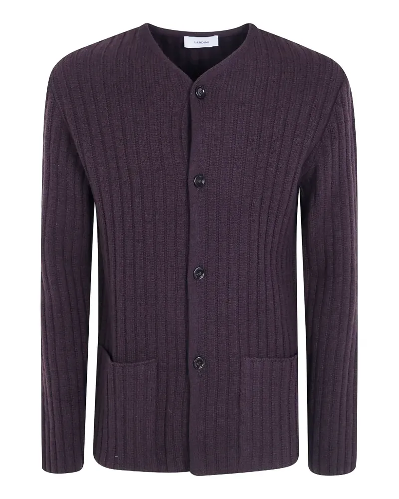 LARDINI Le Origini ribbed-knit button-up cardigan - Braun Braun