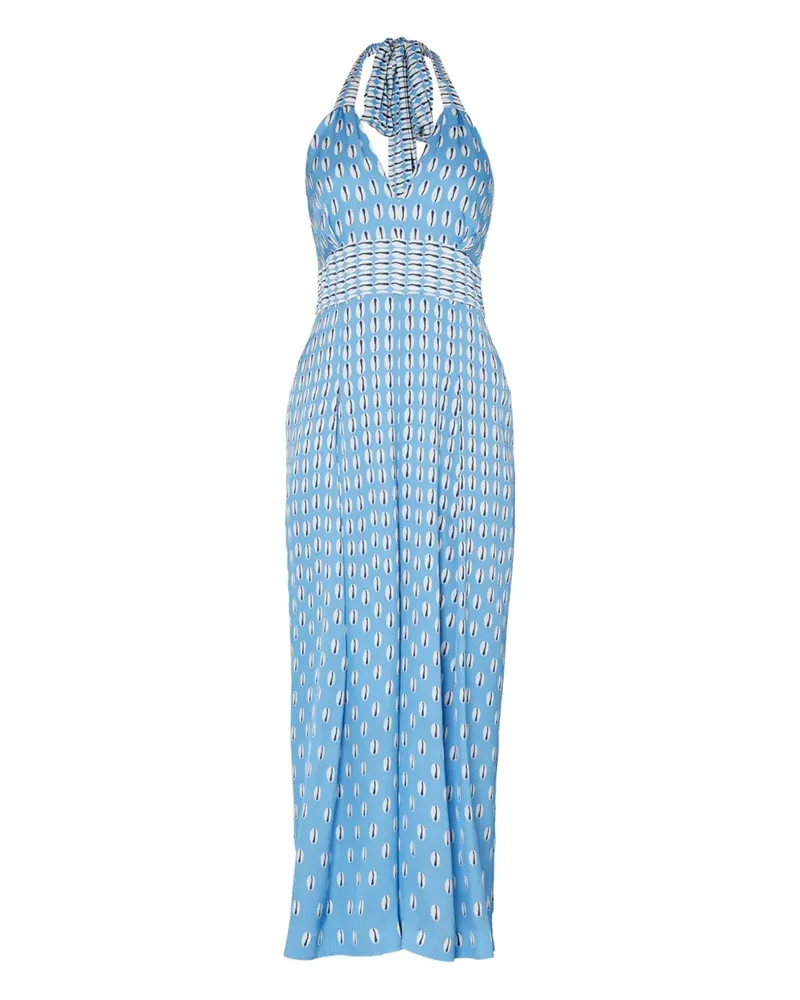 Temperley London Jumpsuit mit Kauri-Print - Blau Blau