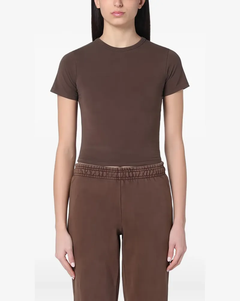 Entire Studios Cropped-T-Shirt - Braun Braun