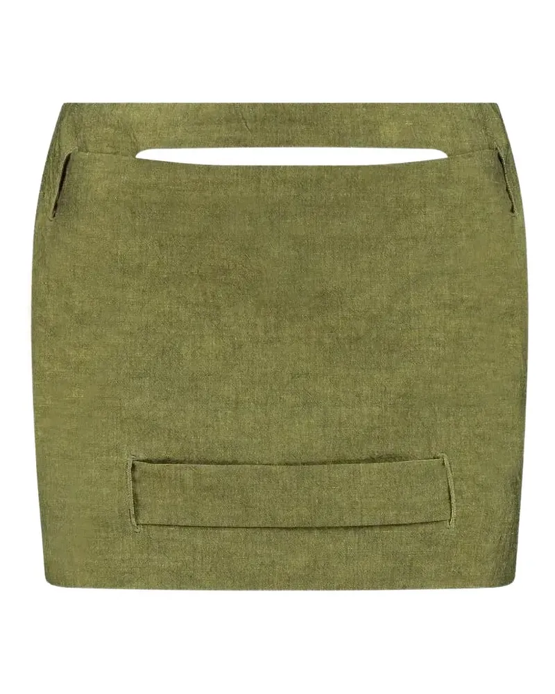 GAUGE81 Valka cut-out panelled mini skirt - Grün Grün