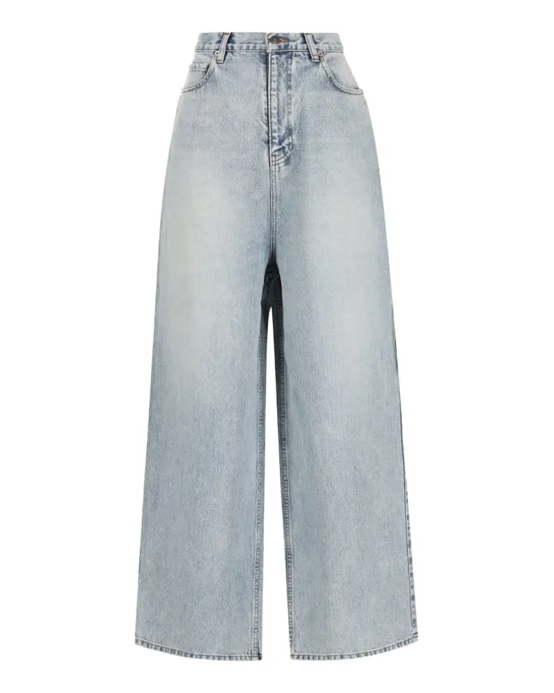 Balenciaga Weite Jeans im Distressed-Look - Blau Blau