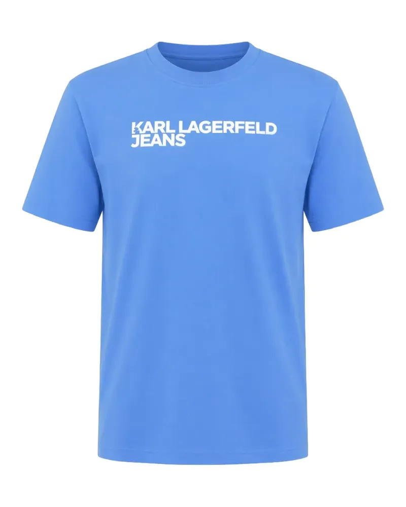 Karl Lagerfeld logo-print T-shirt - Blau Blau
