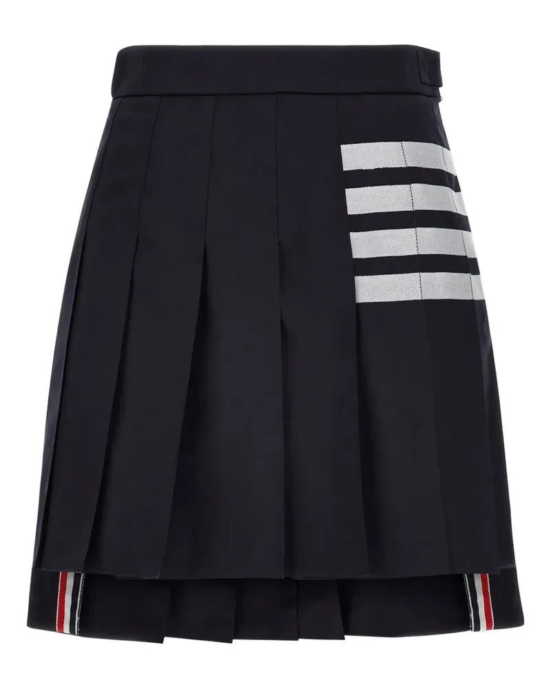 Thom Browne pleated stripe skirt - Blau Blau