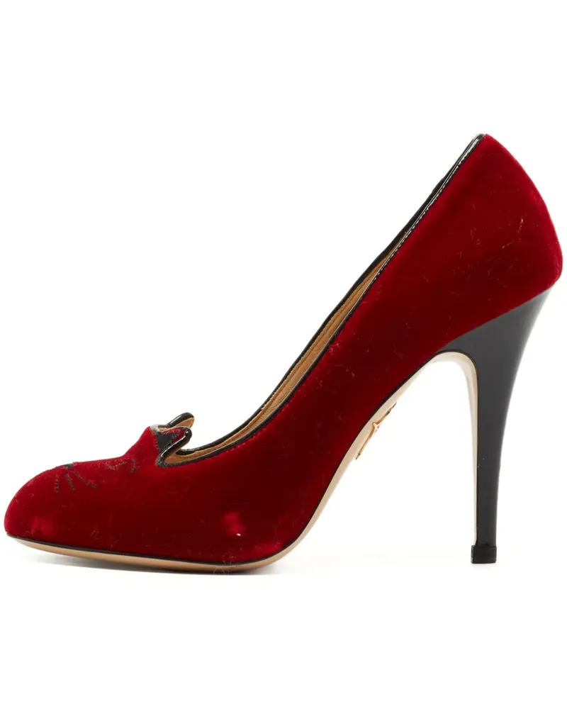 Charlotte Olympia Pre-owned Pumps mit Katzengesicht 105mm - Rot Rot