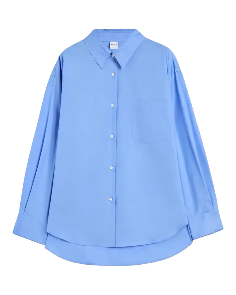 ASPESI curved-hem shirt - Blau Blau