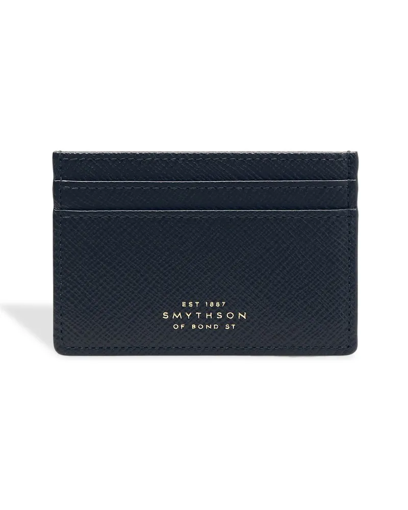 Smythson Panama Kartenetui - Blau Blau