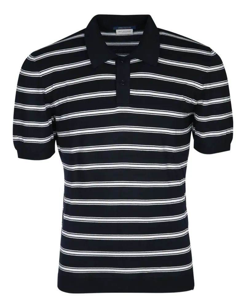 Paul & Shark Gestreiftes Poloshirt - Schwarz Schwarz