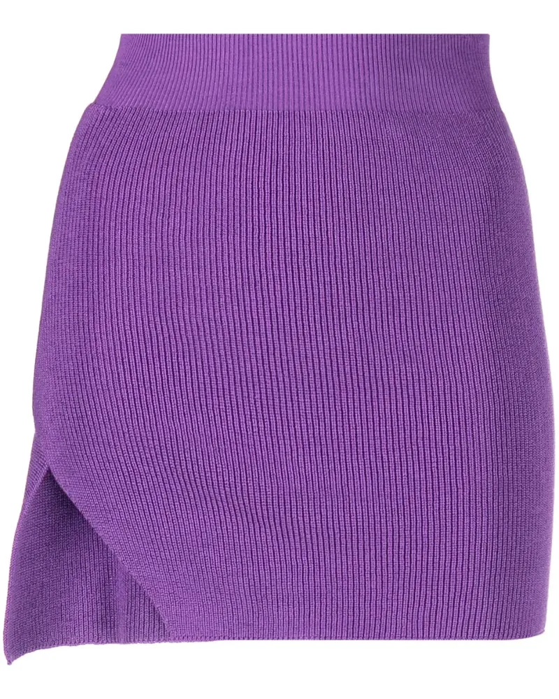 Laneus Asymmetrischer Minirock - Violett Violett