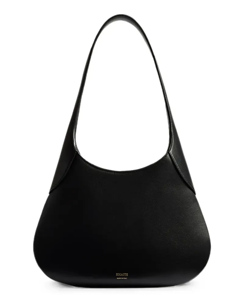 KHAITE small Joan leather shoulder bag - Schwarz Schwarz