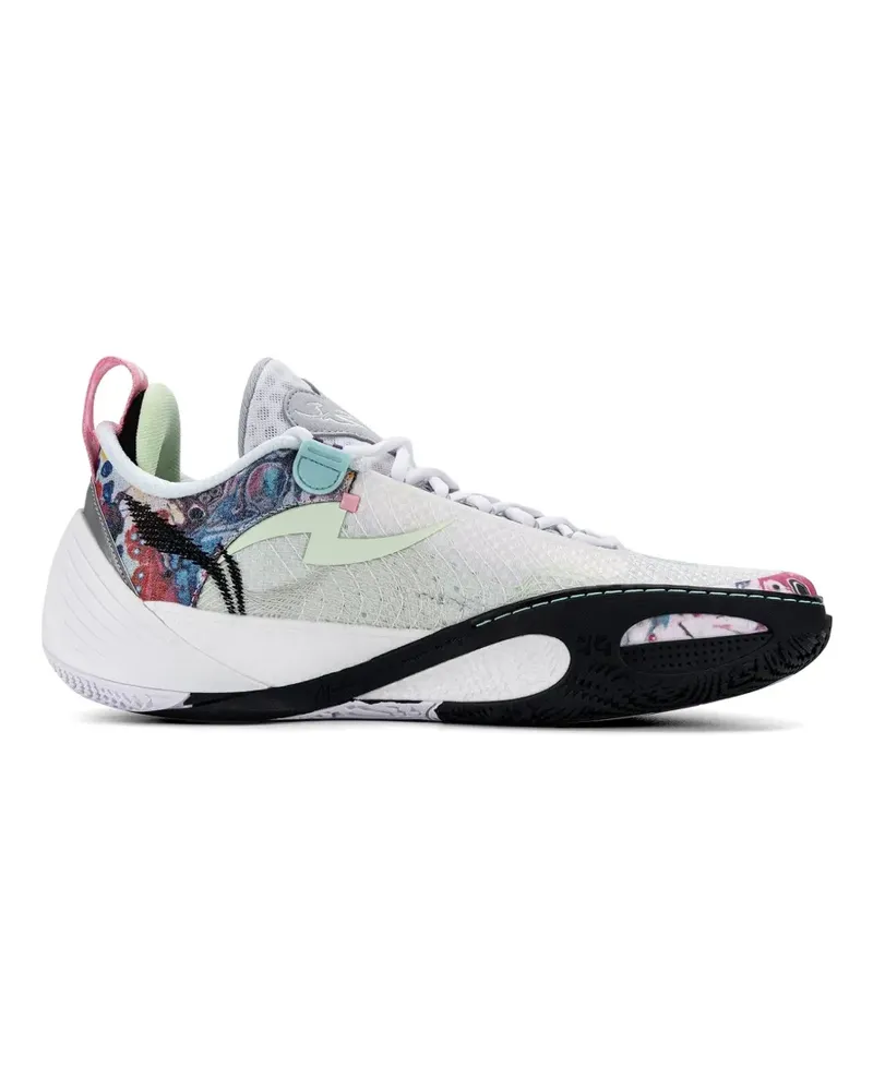Li Ning Wade All City 14 Surreal lace-up fastening sneakers - Weiß Weiß