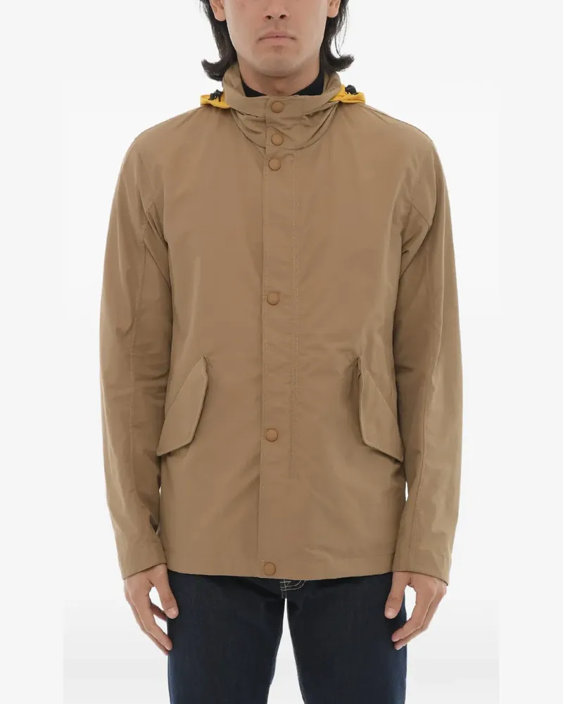 Corneliani hooded windbreaker - Nude Nude