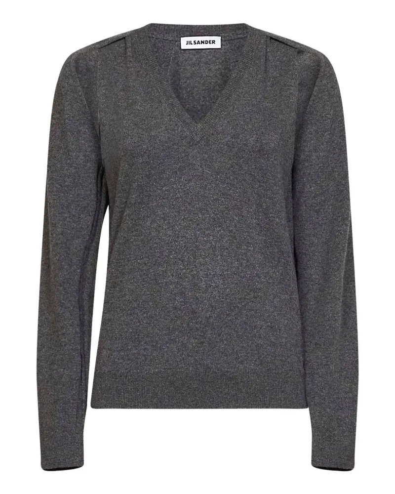Jil Sander Pullover mit V-Ausschnitt - Grau Grau