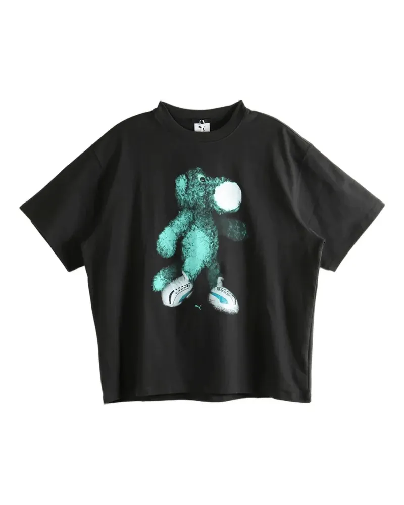 Puma T-Shirt mit House of Graphics-Print - Schwarz Schwarz