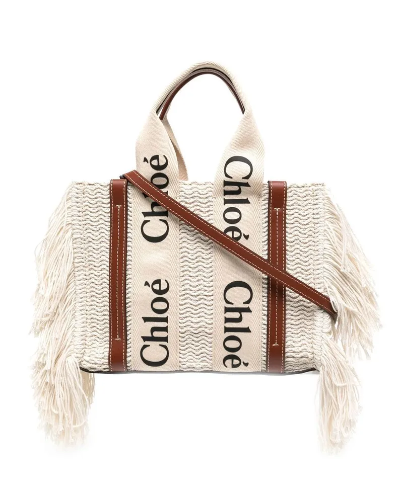 Chloé Woody Shopper - Weiß Weiß