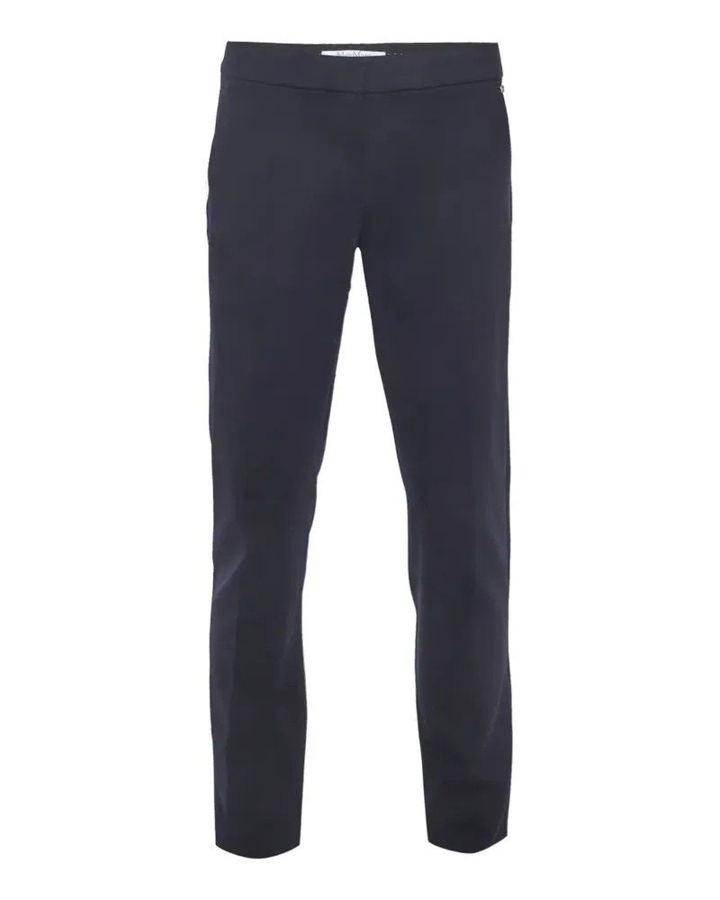 Max Mara gabardine regular-fit trousers - Blau Blau