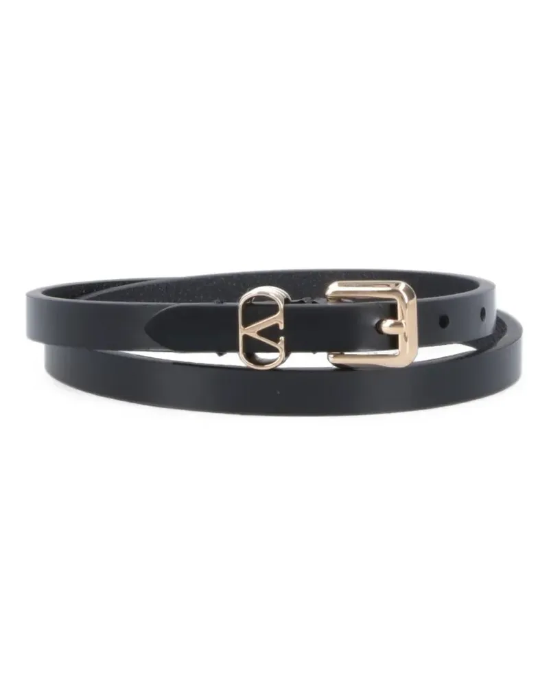 Valentino Garavani VLogo Signature wrap bracelet - Schwarz Schwarz