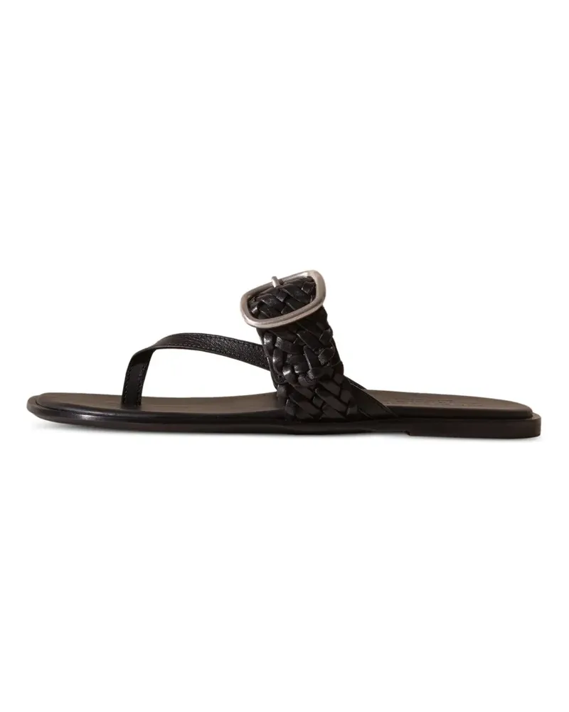 HEREU Tanca Sandalen mit gewebtem Gürtel - Schwarz Schwarz