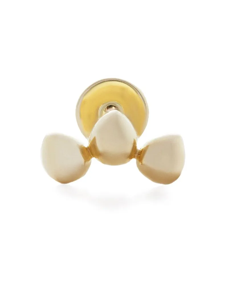 Monica Vinader 14kt Nura Mini Pebble Cluster Gelbgoldohrring Gold