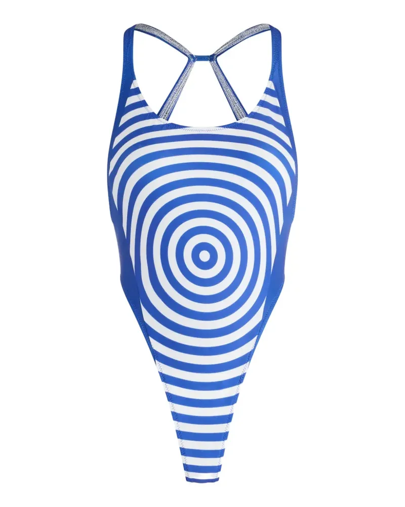 Jean Paul Gaultier The Blue Target swimsuit - Blau Blau