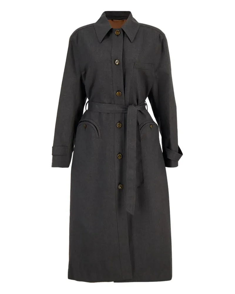 Blazé Milano Astoria Trenchcoat mit Gürtel - Grau Grau