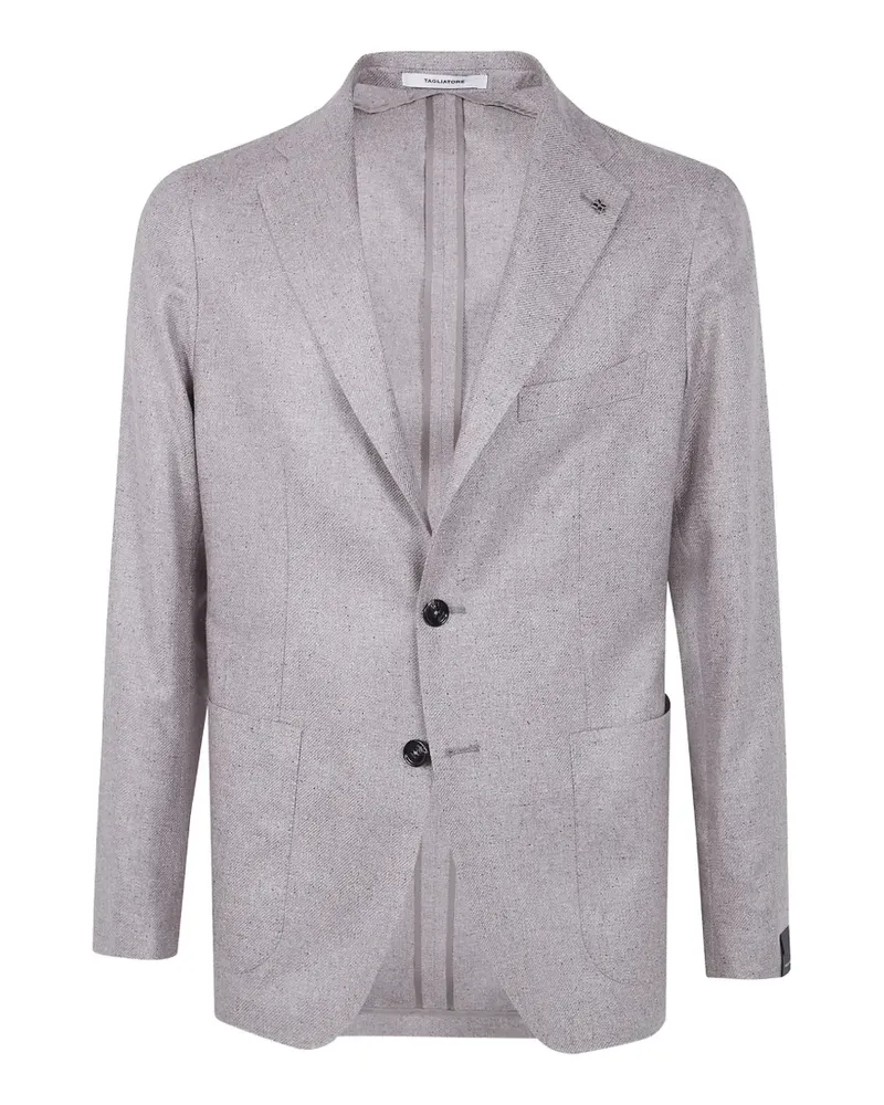Tagliatore peak-lapel single-breasted blazer - Grau Grau