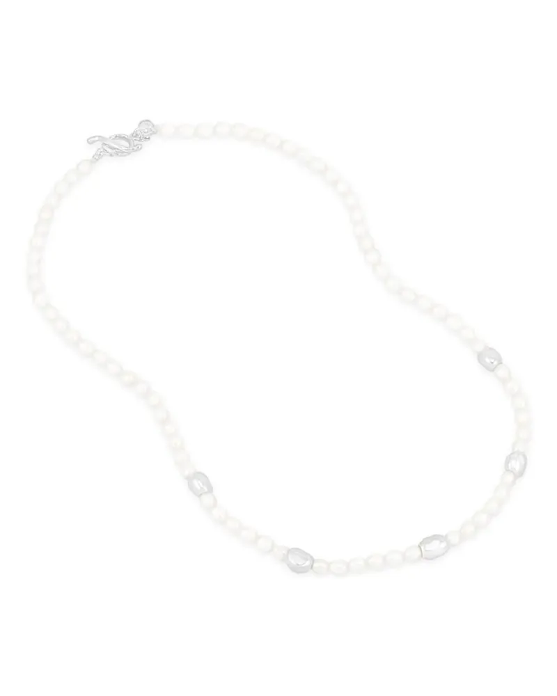 Dower & Hall Ocean Pebble Halskette - Silber Silber