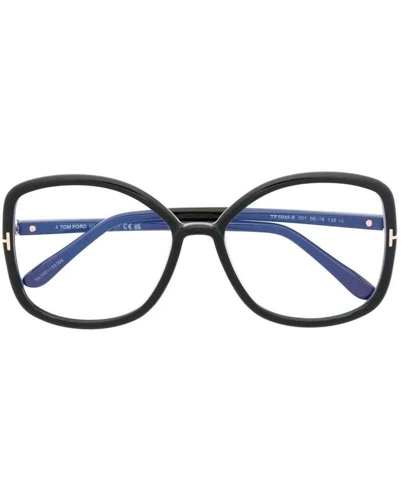 Tom Ford Oversized-Brille FT5845B - Schwarz Schwarz